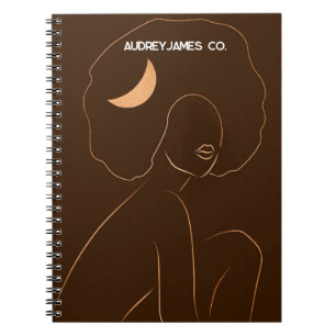 Carnet Fille Afro Moon