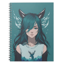 Fille Cerf Faune Anime Forêt Fantastique