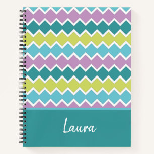 Carnet Fille coloré Motif personnalisé