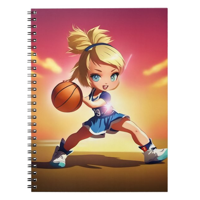 Carnet Fille de basket-ball (Devant)