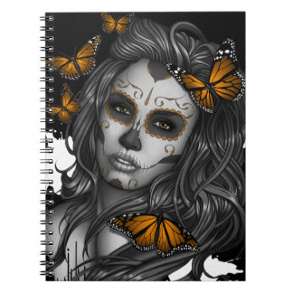 Carnet Fille de crâne à sucre