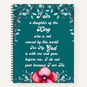 Carnet Fille Du Roi Inspirationnel Chrétien