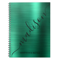 Fille moderne métal vert signature Monogramme