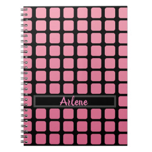 Carnet Fille Rose Et Noir