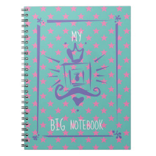 Carnet Fille rose Personnalisé Moderne tendance