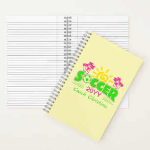Carnet Filles Football Sunshine Palm Trees