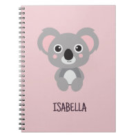 Filles roses Koala Nom personnalisé