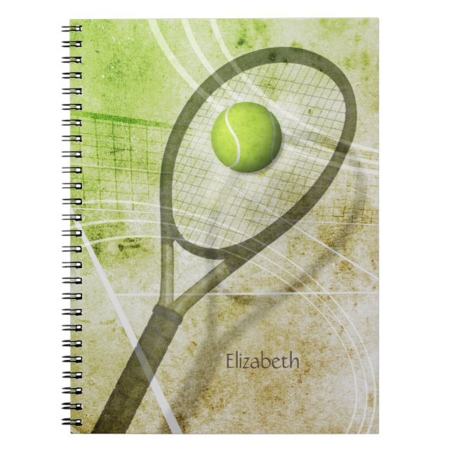 Carnet filles tennis personnalisées (Devant)