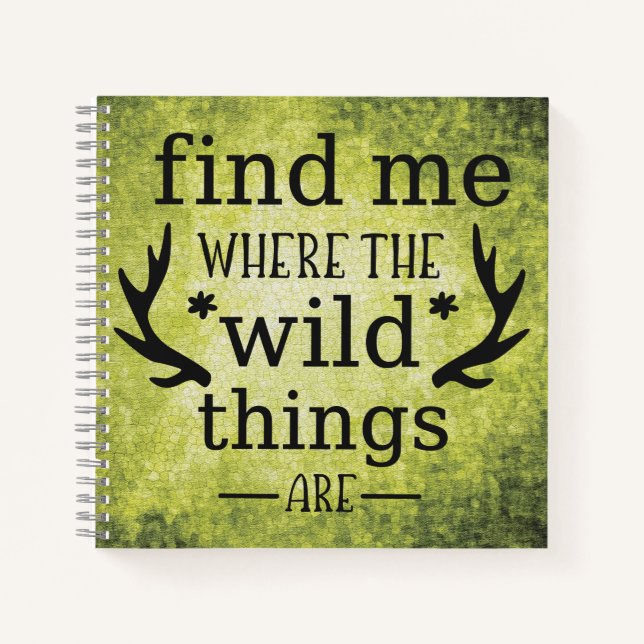 Carnet Find me where the wild things are (Devant)