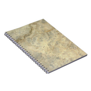 Carnet Finition en marbre doré taché de brun