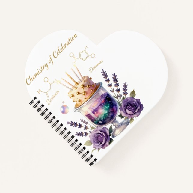 Carnet Flacon et composition florale pour célébration d'a (Devant)