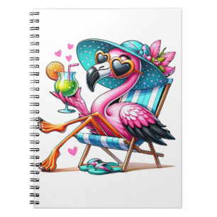 Carnet Flamant rose cool