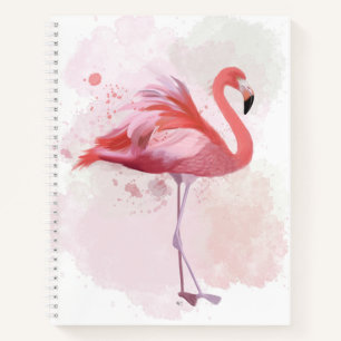 Carnet Flamant rose de bouffée