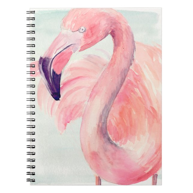 Carnet Flamant rose Pastel (Devant)