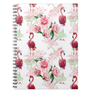 Carnet Flamant rose rose : Élégance Motif sans couture