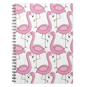 Carnet Flamant rose sans couture motif, design exotique v