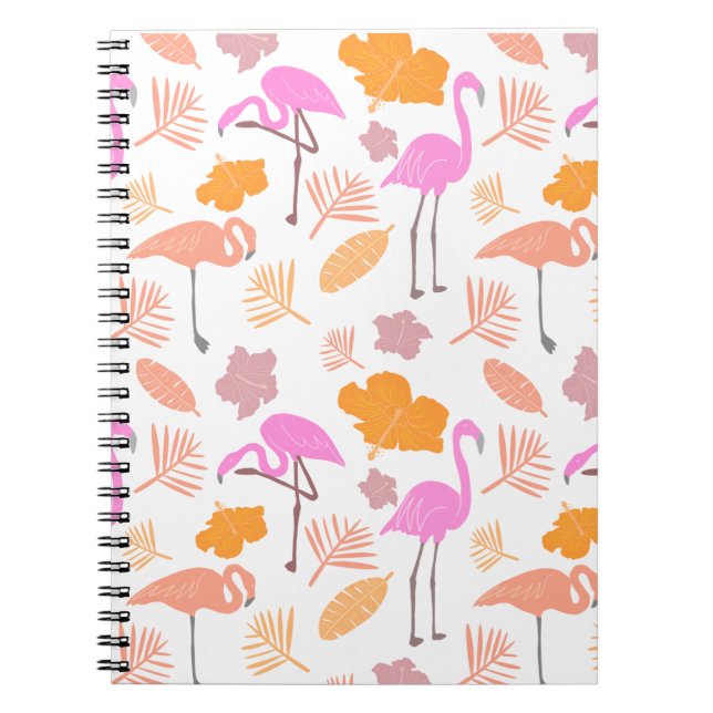 Carnet Flamant rose tropical (Devant)