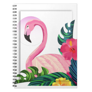 Carnet flamant tropical esthétique