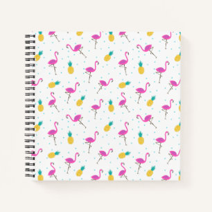 Carnet Flamants roses néon