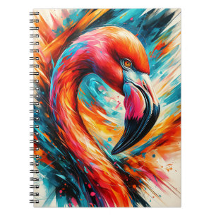 Carnet Flaming Firebird – Art Abstrait Audacieux de Flama