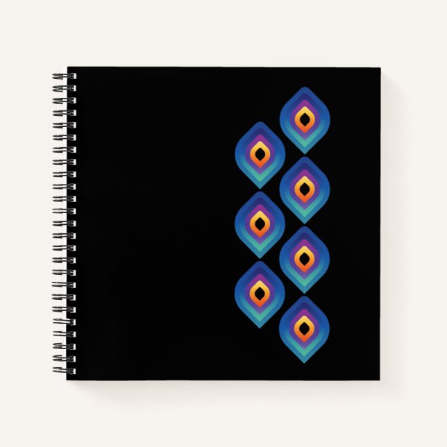 Carnet Flamme de paon (Vertical) (Devant)