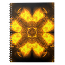 Flamme Dorée Kaléidoscope Art Fractal