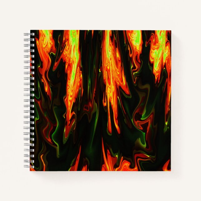 Carnet Flammes de lave.... (Devant)