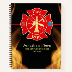 Carnet Flammes de Secourt de pompiers