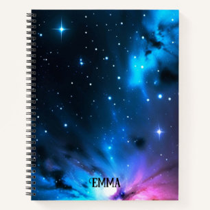Carnet Flèches célestes des étoiles Nom personnalisé