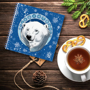 Carnet Flèches de neige Ours Polaire Art Nouveau