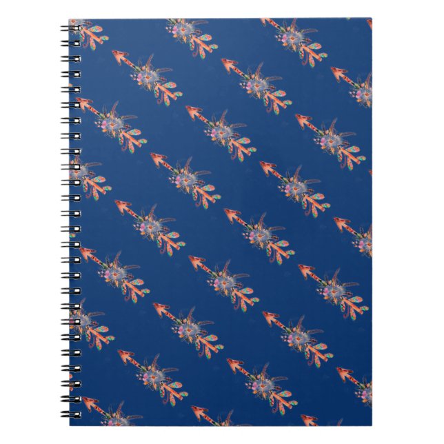 Carnet Flèches florales  (Devant)