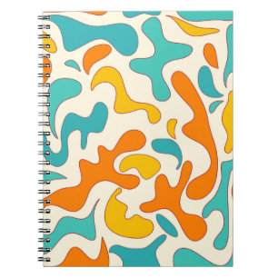 Carnet Flèches rétro : motif floral Vintage