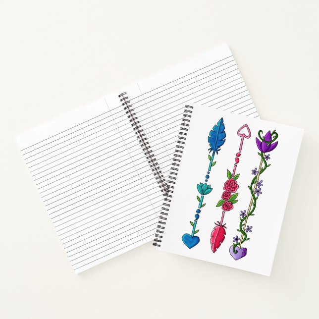Carnet Flèches semi-à-cône (Intérieur)