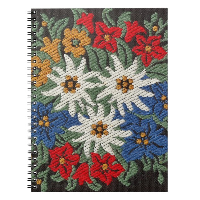 Carnet Fleur alpine suisse Edelweiss (Devant)