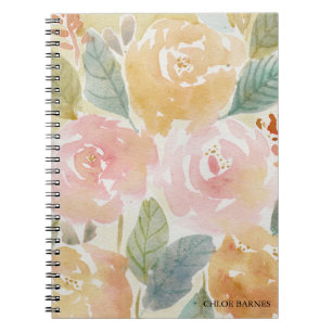 Carnet Fleur aquarelle
