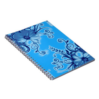 Carnet Fleur Bleue