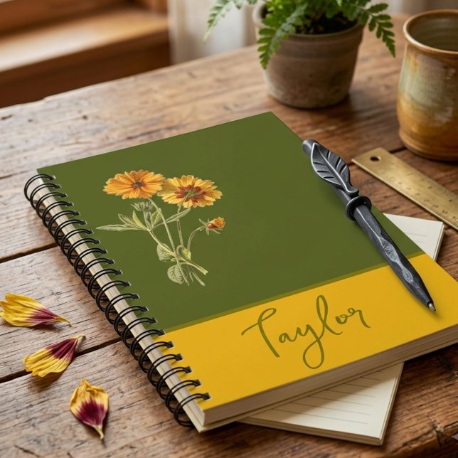 Carnet Fleur botanique  (Créateur téléchargé)