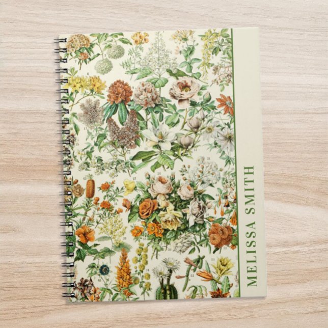 Carnet Fleur botanique élégante (Créateur téléchargé)