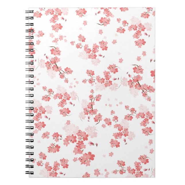 Carnet Fleur cerise 2 (Devant)