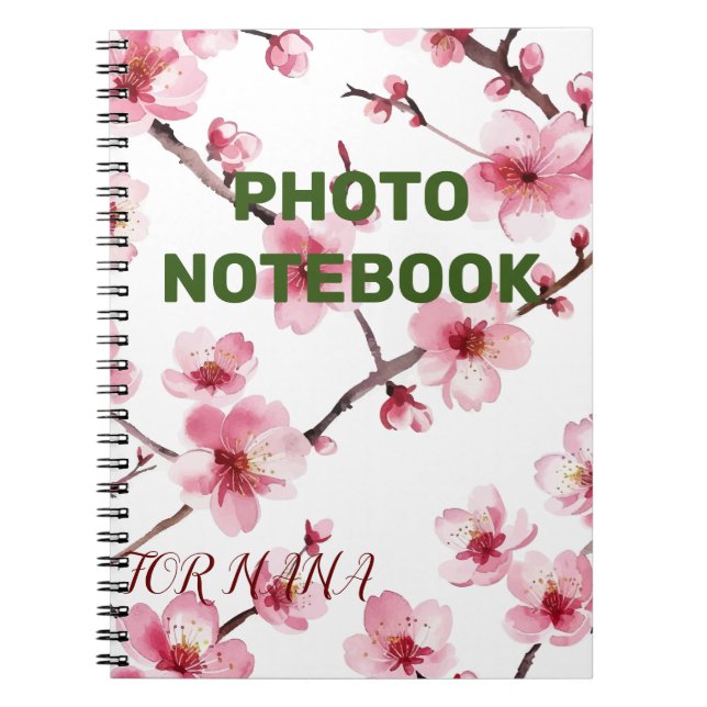 Carnet Fleur de cerise (Devant)