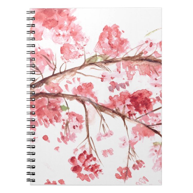 Carnet Fleur de cerisier Nature Sakura Floral Japonais (Devant)