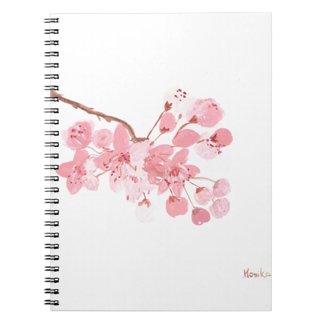 Carnet Fleur de cerisier Sakura Fleurs japonaises Asiatiq (Devant)