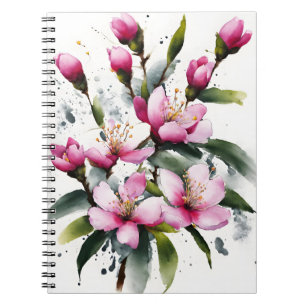 Carnet Fleur de cire - Fleurs aquarelle