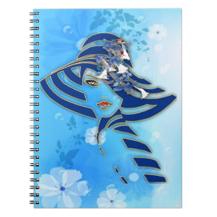 Carnet Fleur de lune d'aquarelle blanche