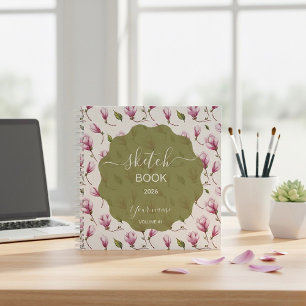 Carnet Fleur de magnolia délicate