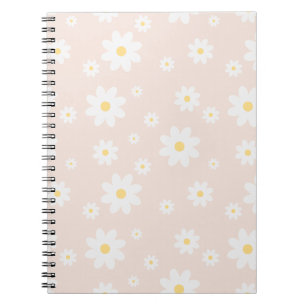 Carnet Fleur de marguerite blanche classique