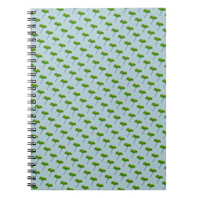 Carnet Fleur de pavot moderne moderne imprimé floral (Devant)