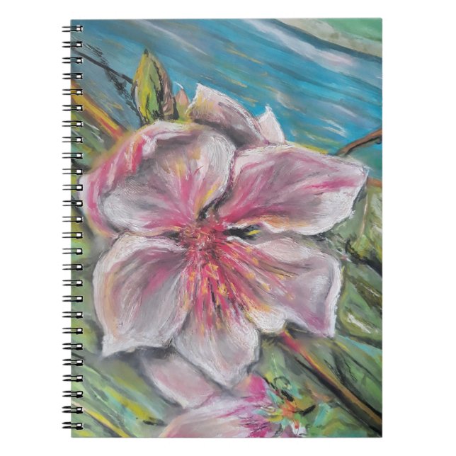 Carnet Fleur de pêche (Devant)