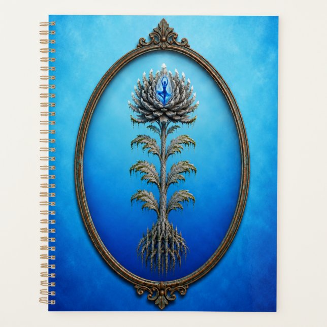 Carnet Fleur de Pierre Ballerine Bleue (Devant)