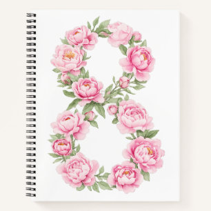 Carnet Fleur de pivoine pour la Journée internationale de